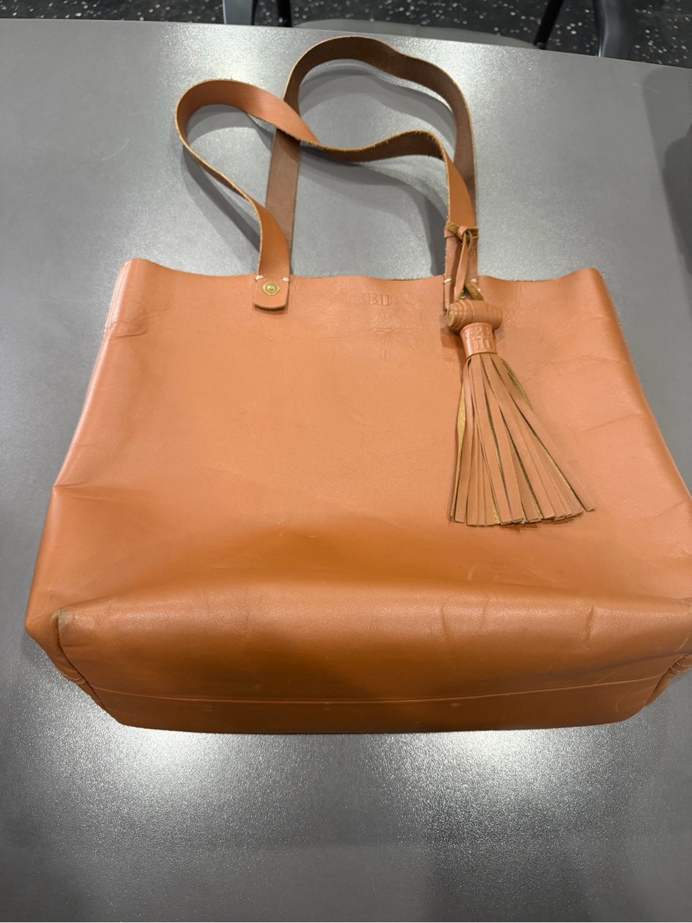 Leather tote